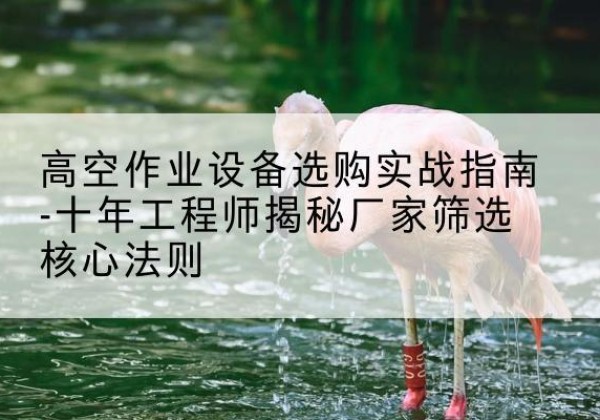 静安区剪叉式升降机厂家-高空作业设备选购实战指南-十年工程师揭秘厂家筛选核心法则